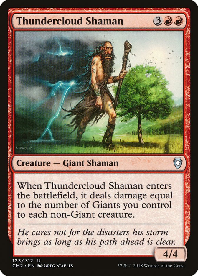Thundercloud Shaman 123/312 (Commander Anthology Volume II)  | Good Games Modbury