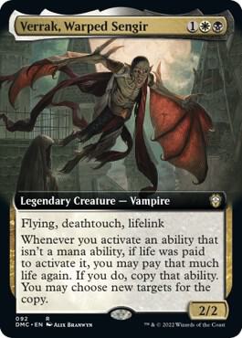 Verrak Warped Sengir Extended Art 92/50 (Commander: Dominaria United)  | Good Games Modbury