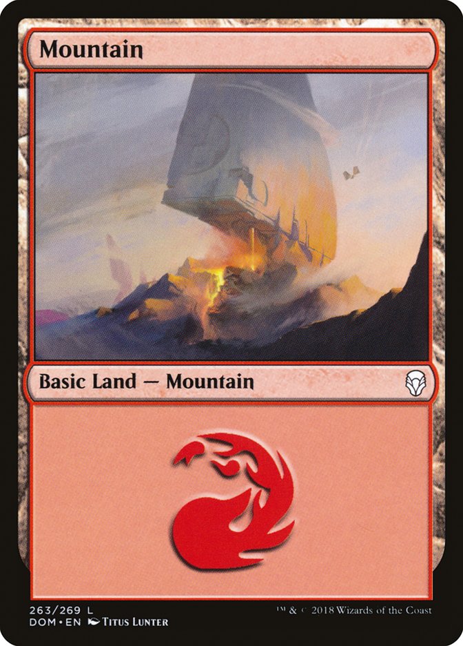 Mountain (263) [Dominaria] | Good Games Modbury