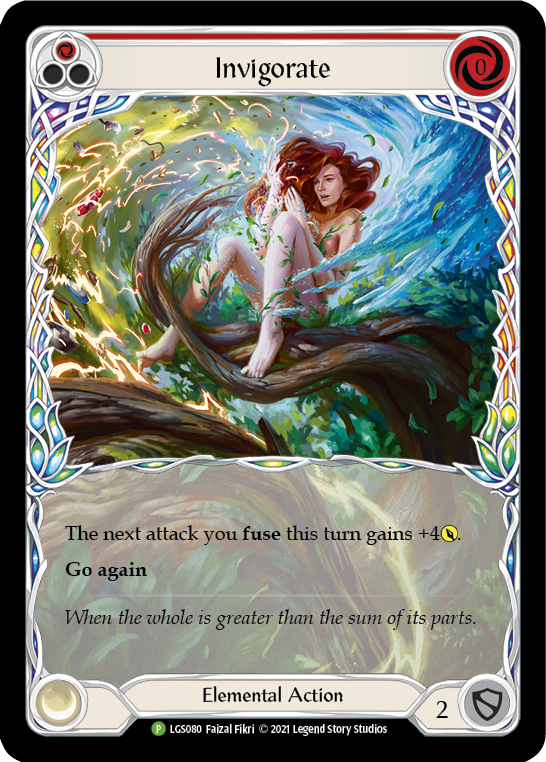 Invigorate (Red) [LGS080] (Promo)  Rainbow Foil | Good Games Modbury