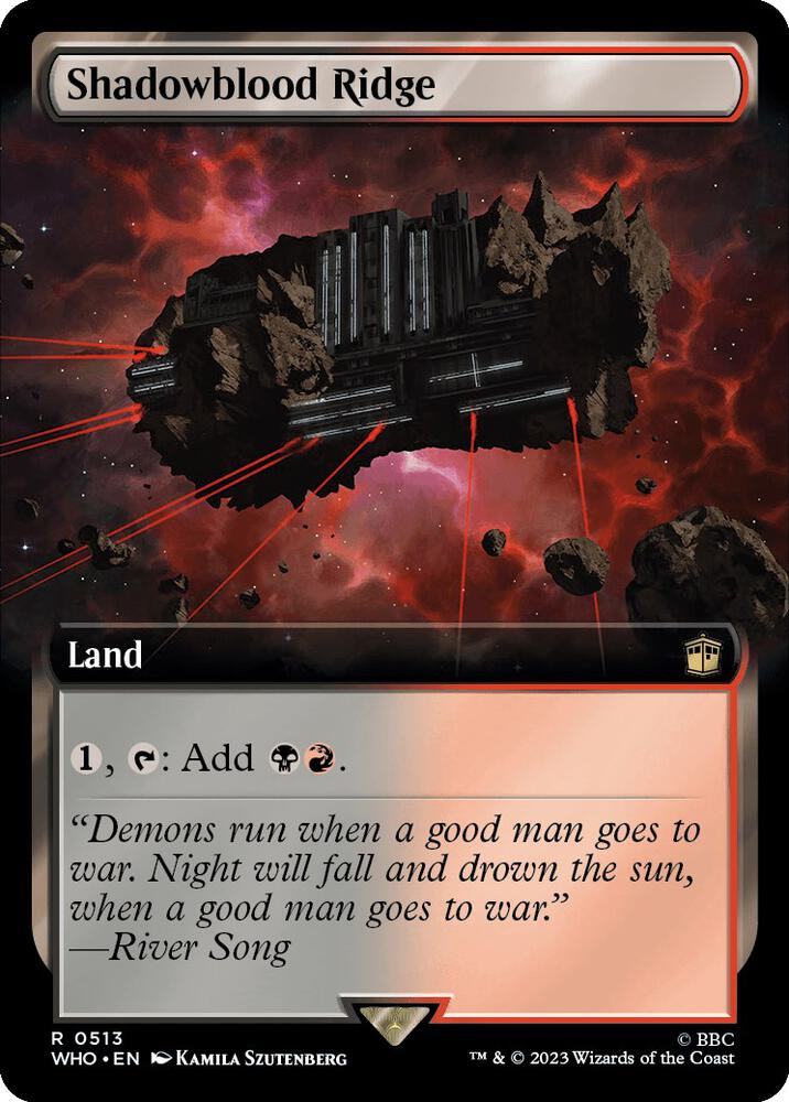 Shadowblood Ridge 513/331 (Universes Beyond: Doctor Who)  - Extended Art | Good Games Modbury