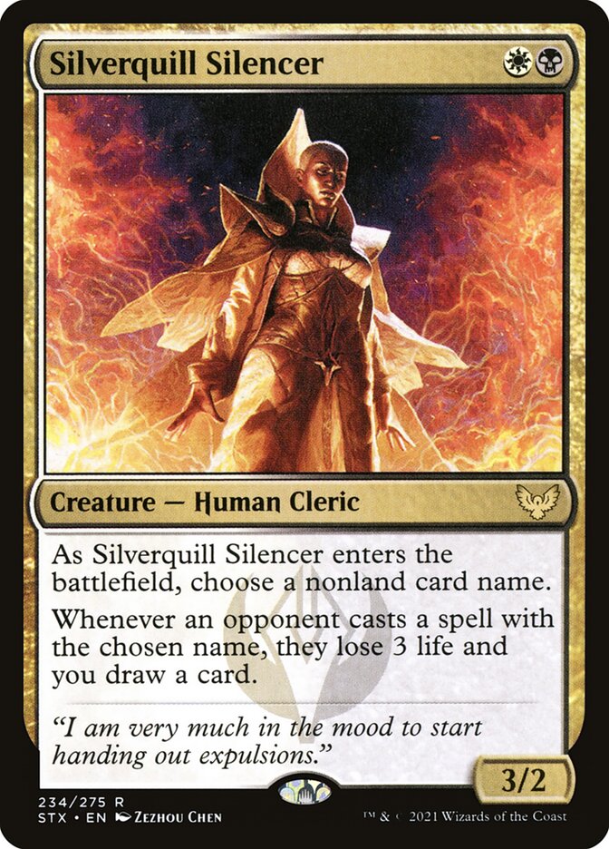 Silverquill Silencer 234 (Strixhaven: School of Mages)  - Foil | Good Games Modbury