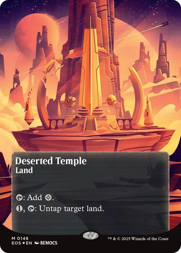 Deserted Temple  146/45 (Edge of Eternities: Stellar Sights)  - Borderless Galaxy Foil | Good Games Modbury