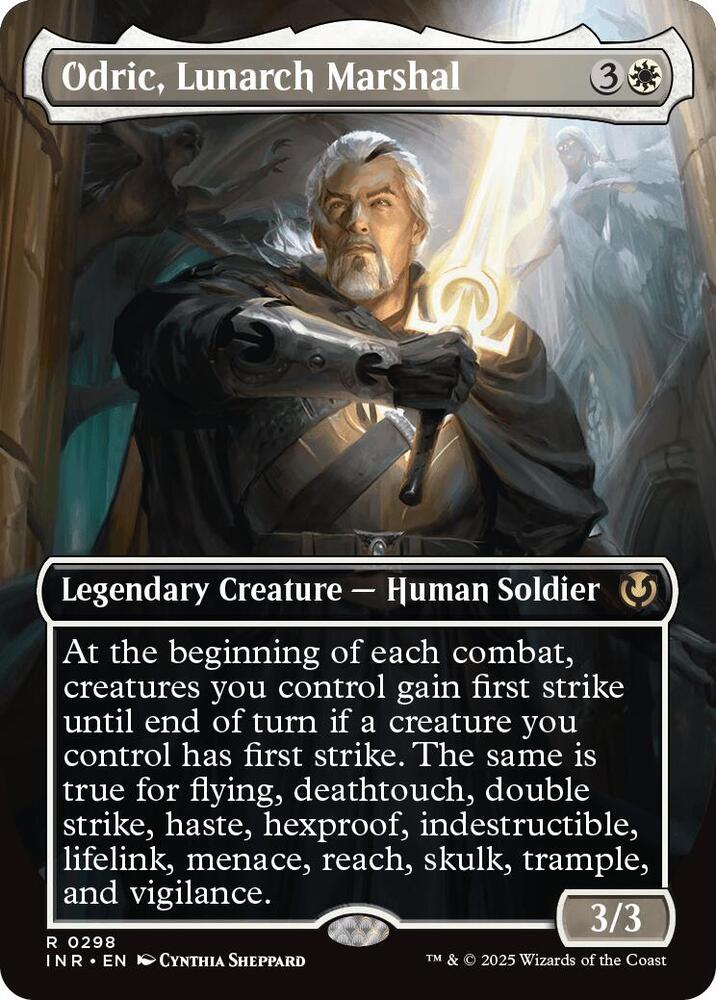 Odric, Lunarch Marshal 298 (Innistrad Remastered)  - Borderless Foil | Good Games Modbury