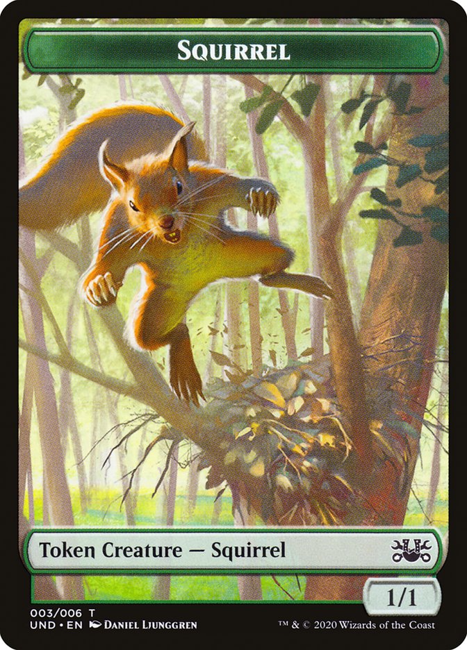 Beeble // Squirrel Double-Sided Token [Unsanctioned Tokens] | Good Games Modbury