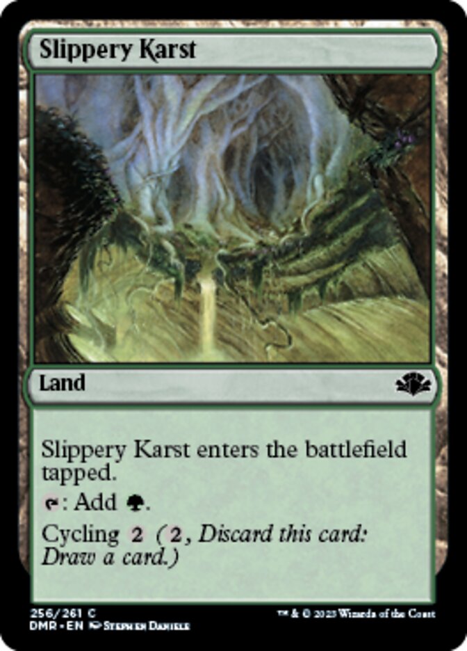 Slippery Karst [Dominaria Remastered] | Good Games Modbury