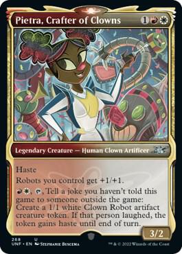 Pietra Crafter of Clowns Showcase 268/244 (Unfinity)  - Foil | Good Games Modbury