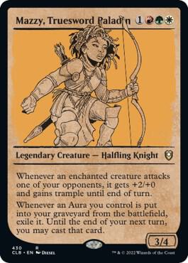Mazzy Truesword Paladin Showcase 430/361 (Commander Legends: Battle for Baldur's Gate)  | Good Games Modbury