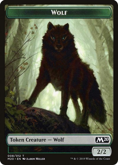 Wolf Double-Sided Token [Challenger Decks 2020 Tokens] | Good Games Modbury