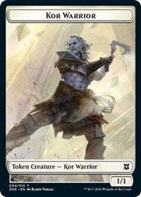 Kor Warrior // Plant Double-Sided Token [Zendikar Rising Tokens] | Good Games Modbury