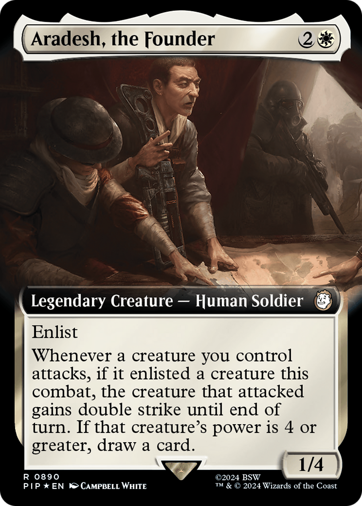 Aradesh, the Founder (Extended Art) (Surge Foil) [Fallout] | Good Games Modbury