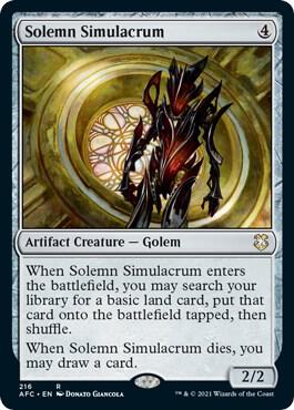 Solemn Simulacrum 216/62 (Commander: Adventures in the Forgotten Realms)  | Good Games Modbury