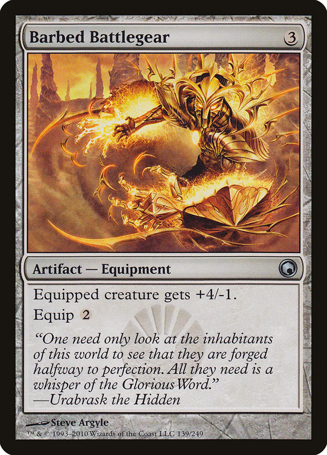 Barbed Battlegear 139/249 (Scars of Mirrodin)  | Good Games Modbury