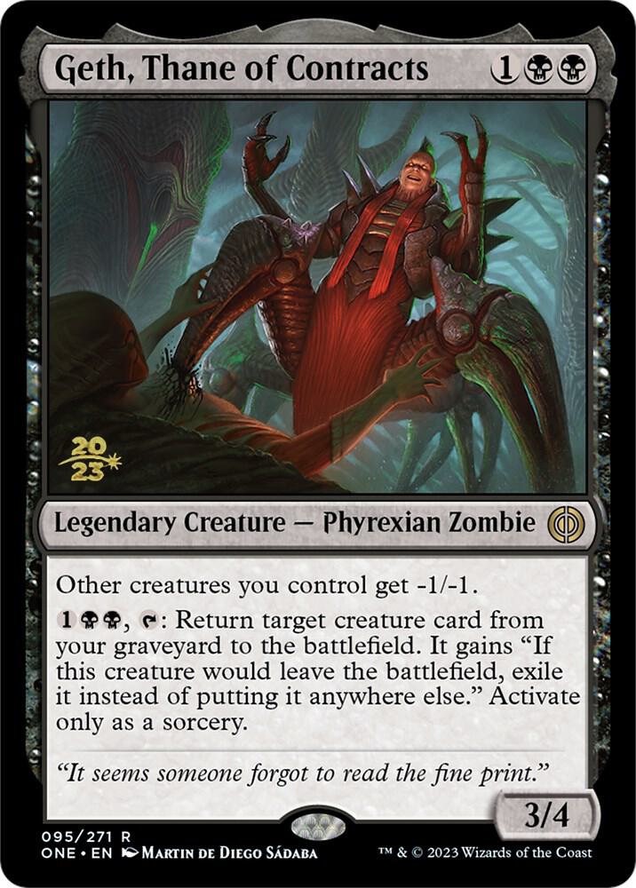 Geth Thane of Contracts 95s/160 (Prerelease Cards)  - Foil | Good Games Modbury