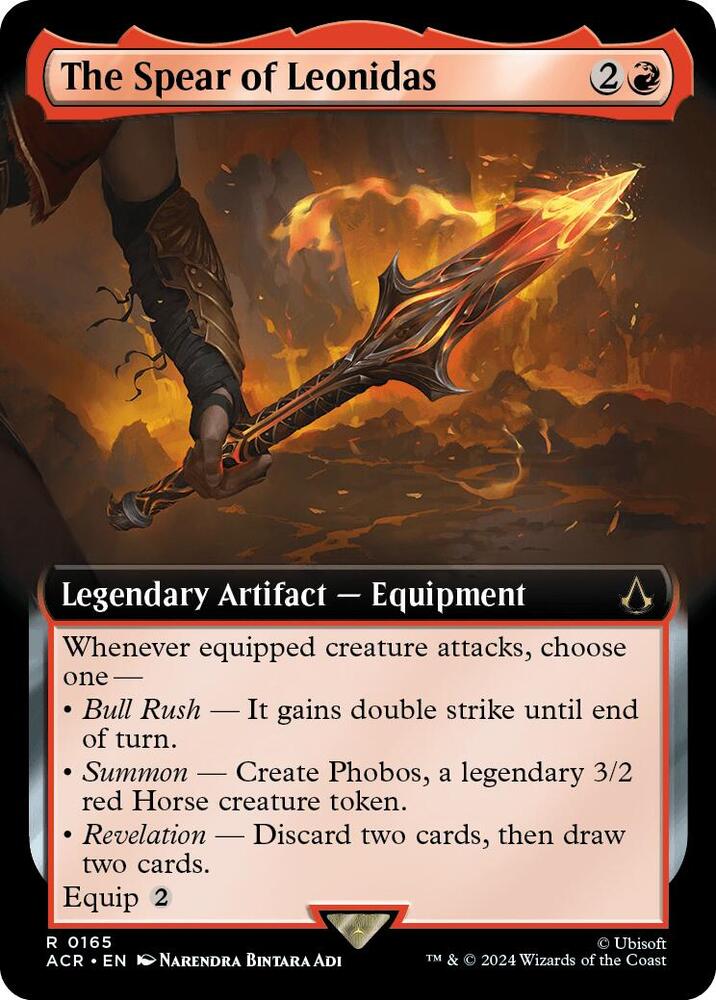 The Spear of Leonidas 165/110 (Universes Beyond: Assassin's Creed)  - Extended Art Foil | Good Games Modbury