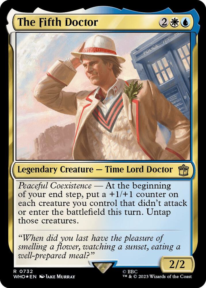 The Fifth Doctor 732/331 (Universes Beyond: Doctor Who)  - Surge Foil | Good Games Modbury