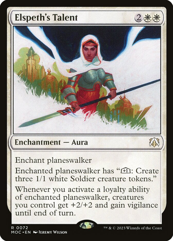 Elspeth's Talent 72/444 (Commander: March of the Machine)  - Foil | Good Games Modbury