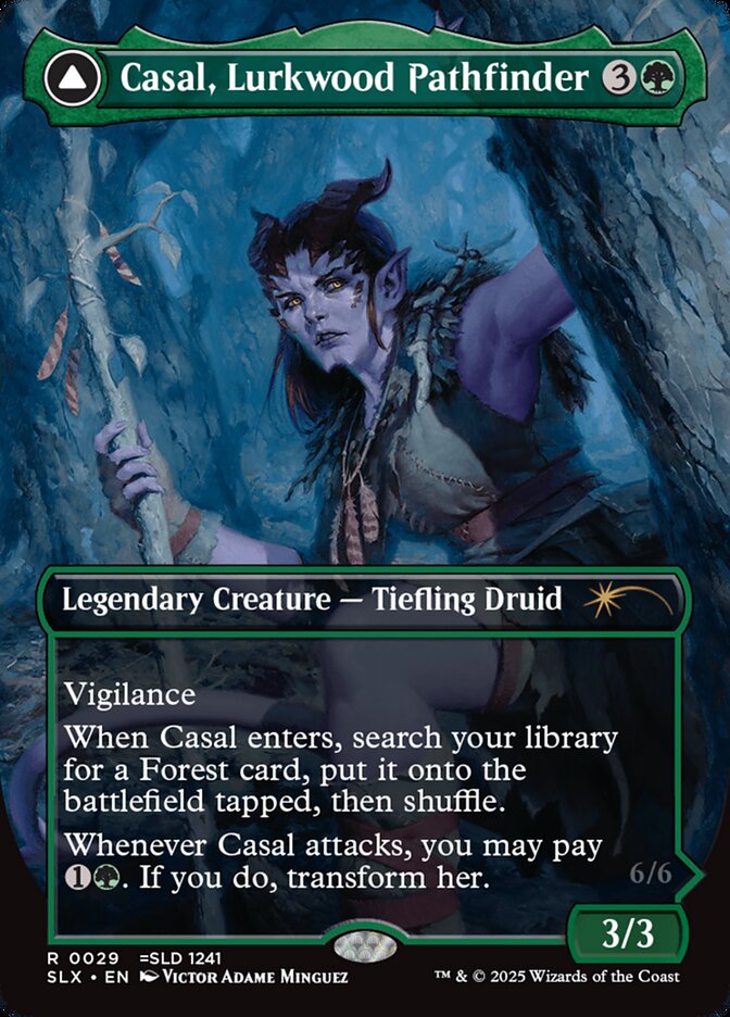 Casal, Lurkwood Pathfinder // Casal, Pathbreaker Owlbear 29/32 (SLX Cards)  | Good Games Modbury