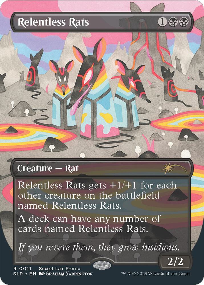 Relentless Rats 11/50 (Secret Lair Showdown)  - Borderless | Good Games Modbury