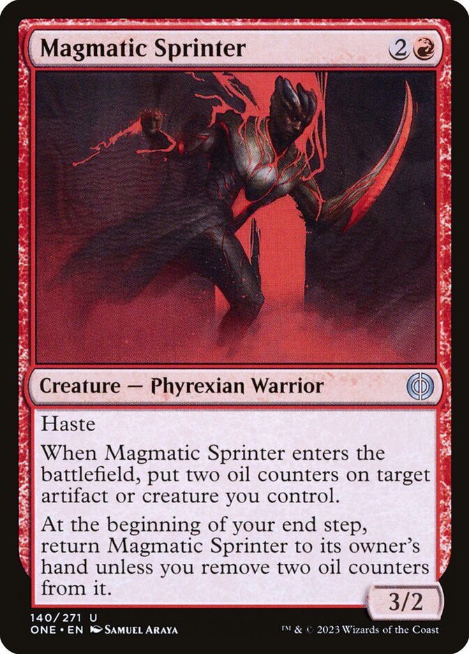 Magmatic Sprinter 140/271 (Phyrexia: All Will Be One)  - Foil | Good Games Modbury
