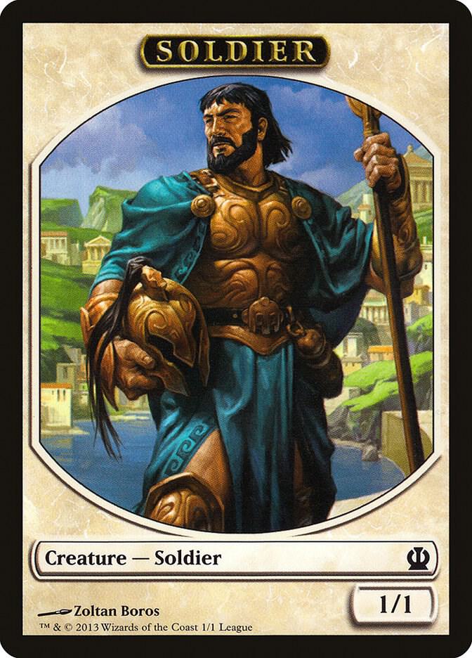 Soldier Token Theros 1 (League Promos)  | Good Games Modbury