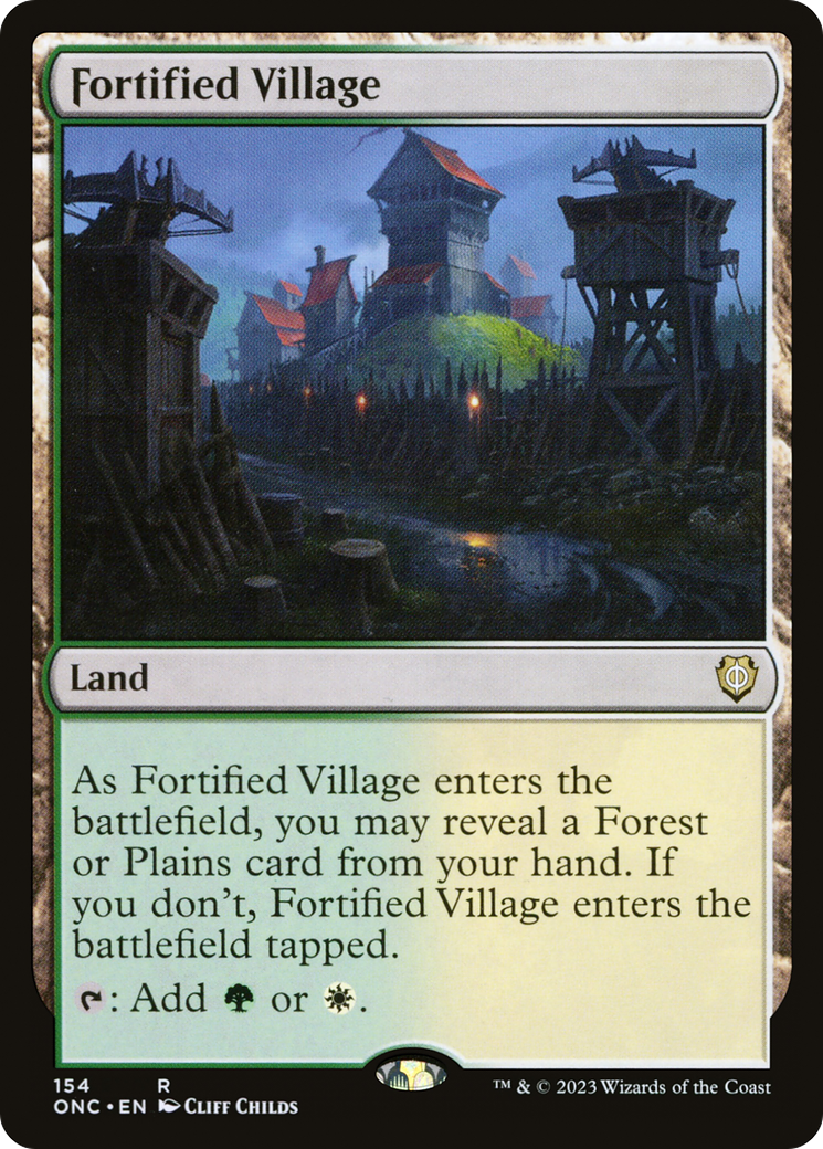 Fortified Village [Phyrexia: All Will Be One Commander] | Good Games Modbury
