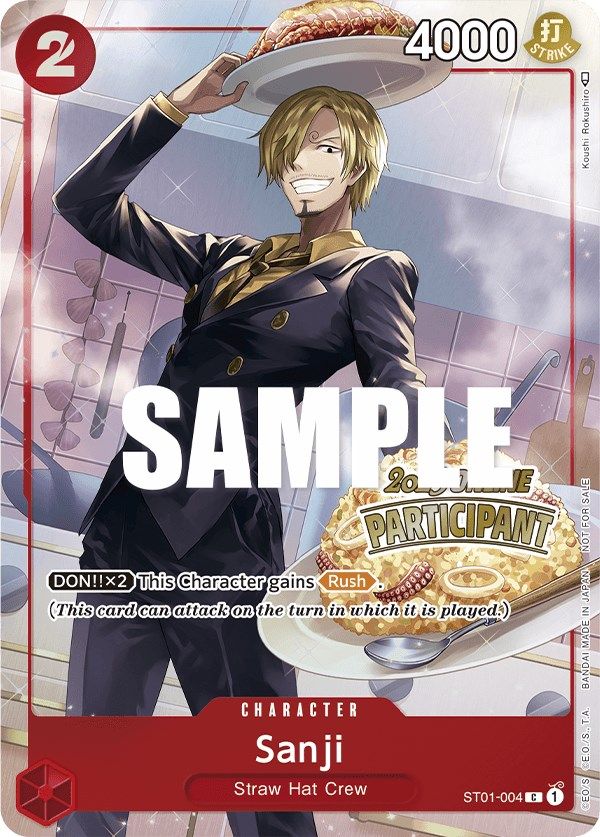 Sanji (Online Regional 2023) [Participant] [One Piece Promotion Cards] | Good Games Modbury