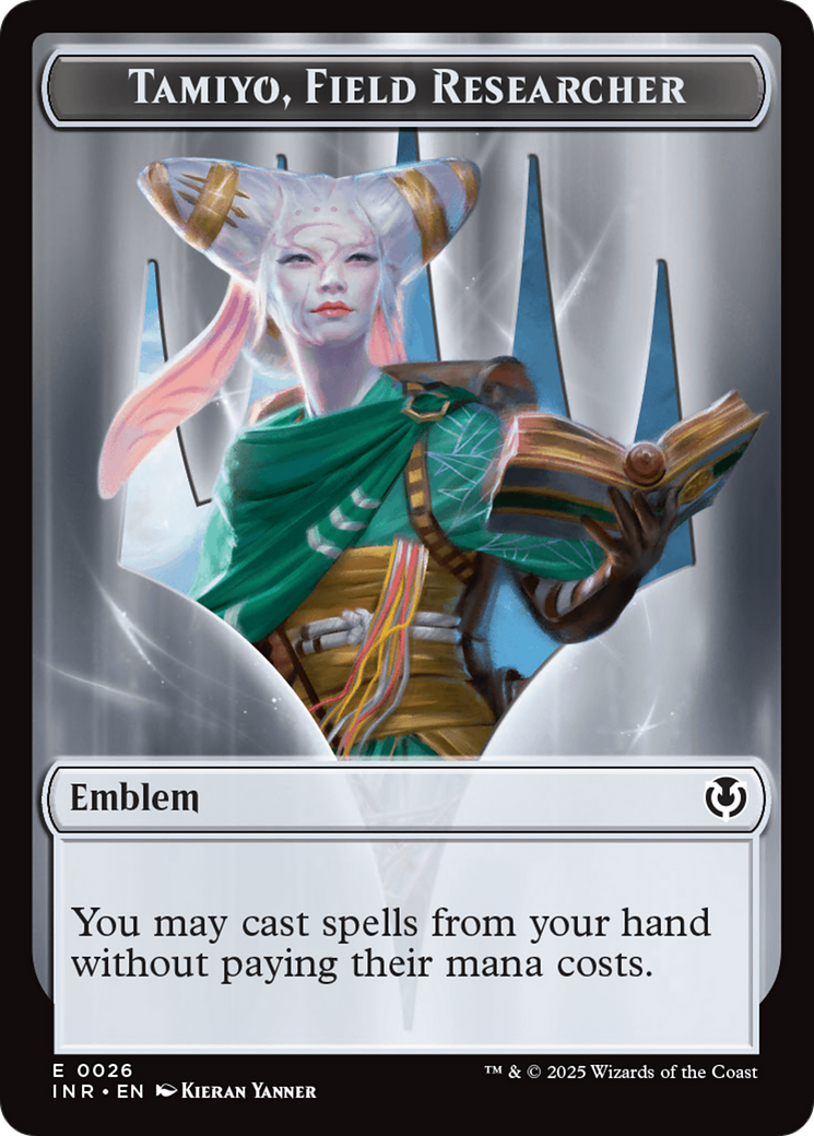 Human Soldier (0020) // Emblem - Tamiyo, Field Researcher Double-Sided Token [Innistrad Remastered Tokens] | Good Games Modbury