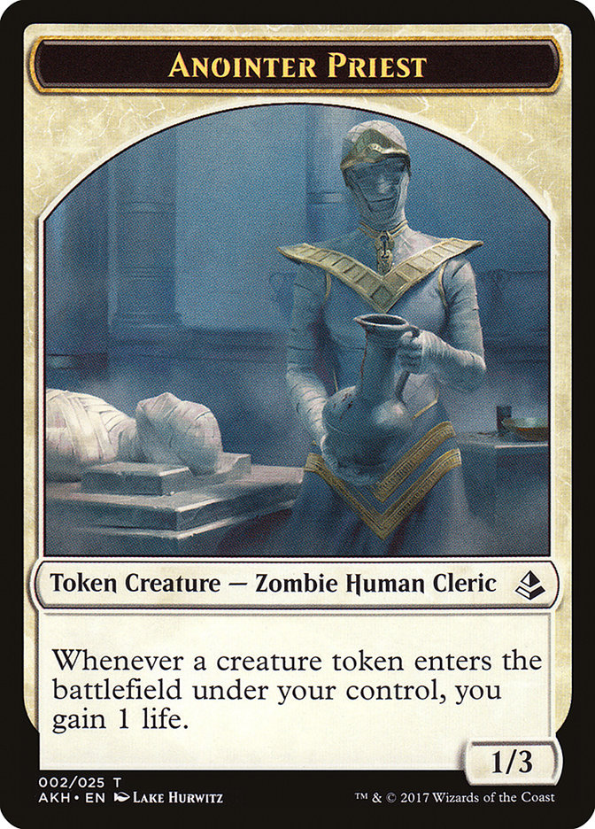 Anointer Priest Token [Amonkhet Tokens] | Good Games Modbury