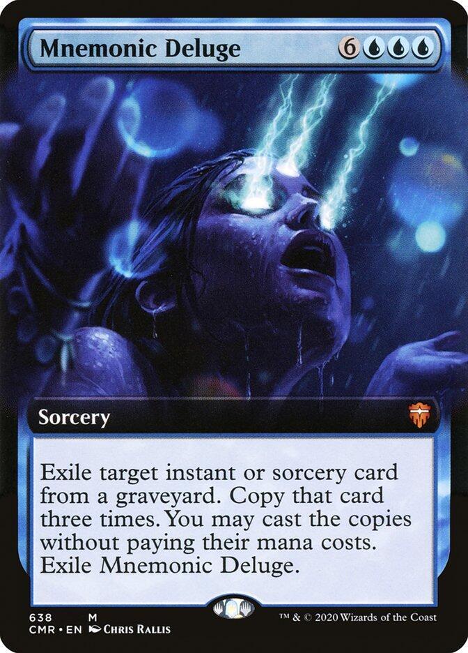 Mnemonic Deluge 638/361 (Commander Legends)  - Extended Art | Good Games Modbury