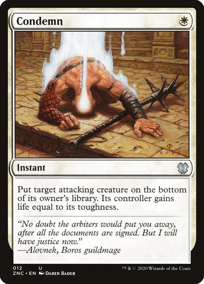 Condemn 12/142 (Commander: Zendikar Rising)  | Good Games Modbury