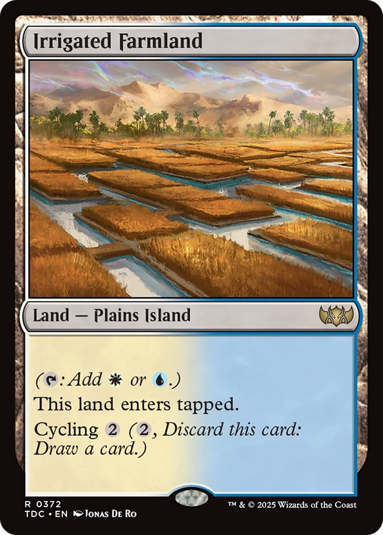 Irrigated Farmland [Tarkir: Dragonstorm Commander] | Good Games Modbury