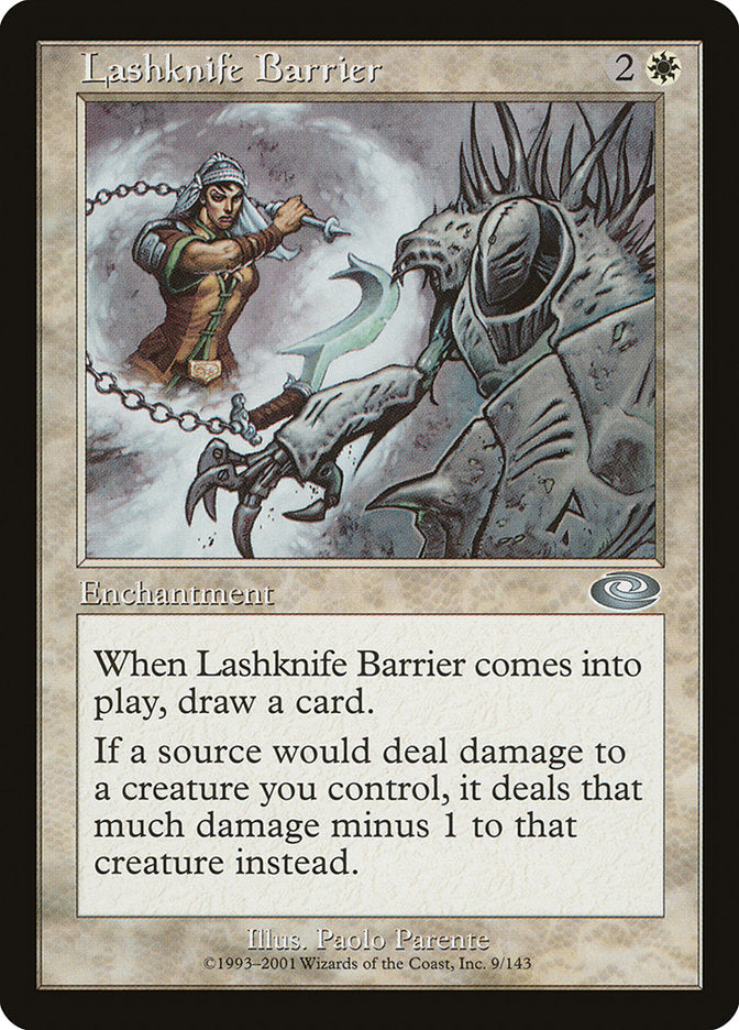 Lashknife Barrier 9/143 (Planeshift)  - Foil | Good Games Modbury