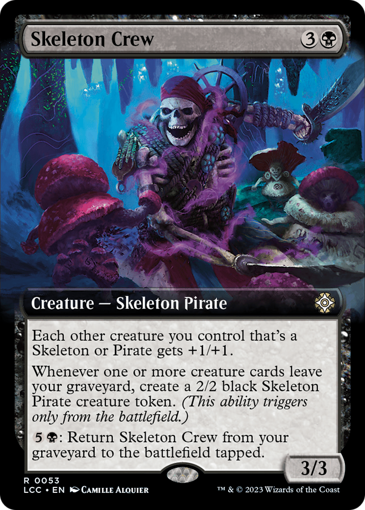 Skeleton Crew (Extended Art) [The Lost Caverns of Ixalan Commander] | Good Games Modbury