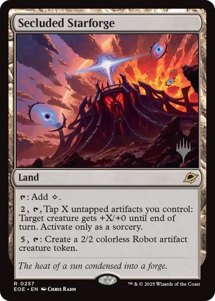 Secluded Starforge 257 (Promo Pack: Edge of Eternities)  - Foil | Good Games Modbury