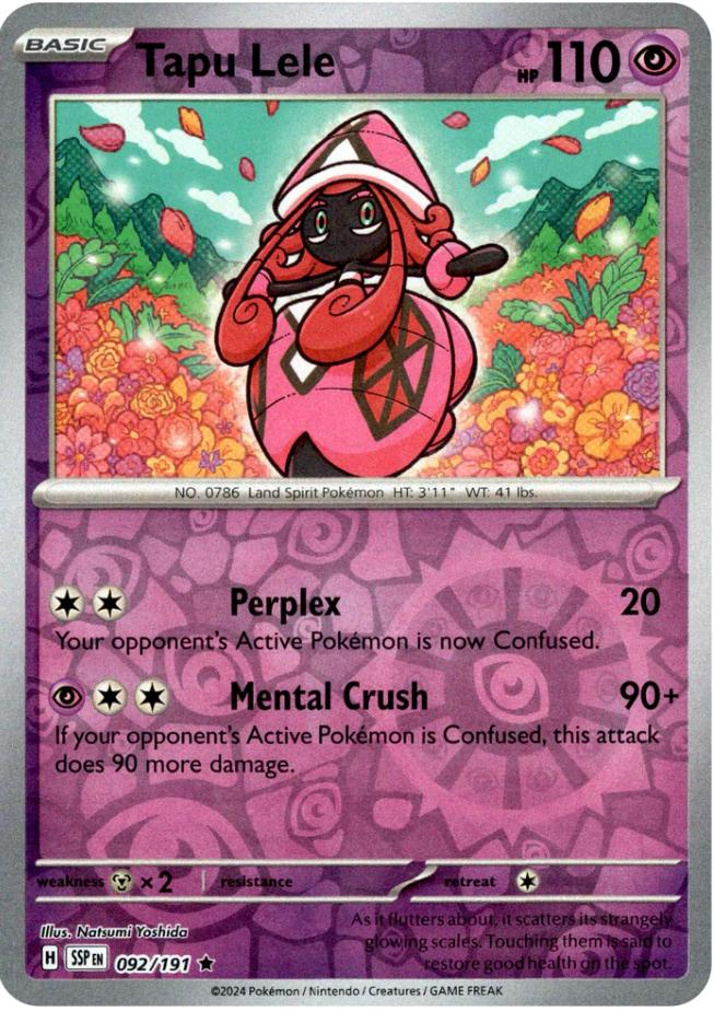 Tapu Lele (092/191) [Scarlet & Violet: Surging Sparks] | Good Games Modbury