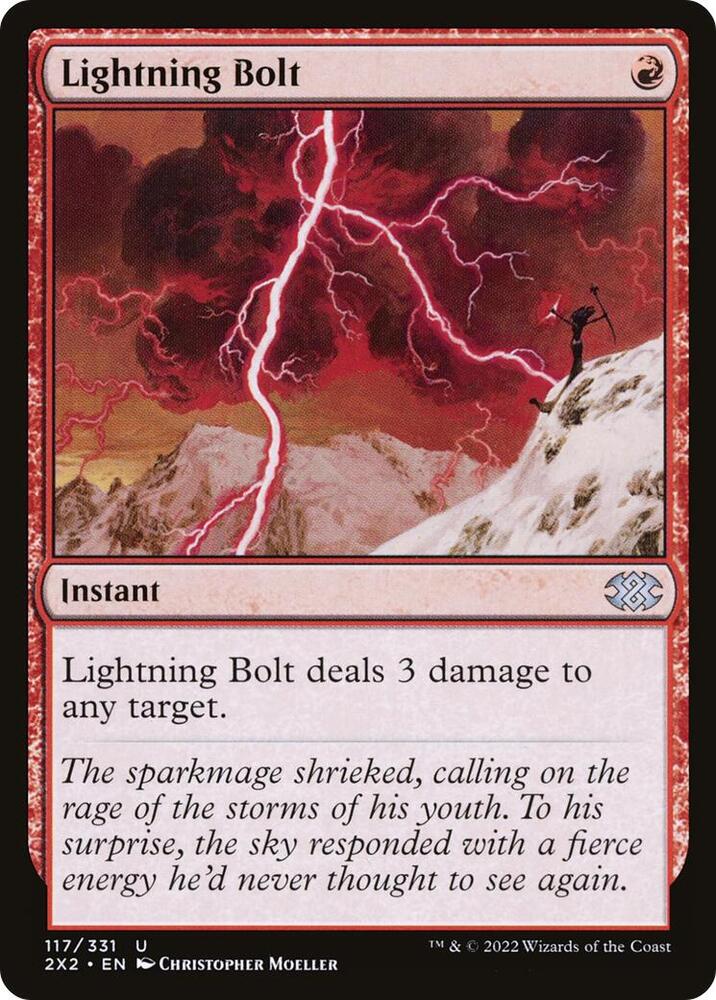 Lightning Bolt 117/331 (Double Masters 2022)  - Foil | Good Games Modbury