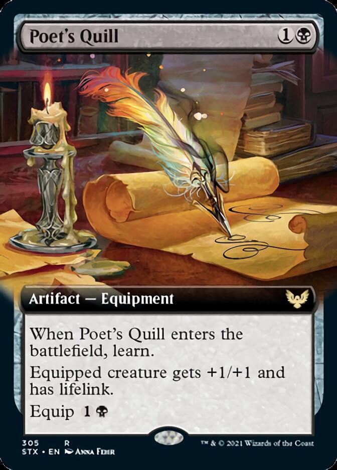 Poet's Quill (Extended Art) [Strixhaven: School of Mages] | Good Games Modbury