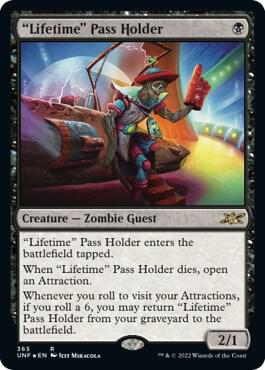 Lifetime Pass Holder Galaxy Foil 365/244 (Unfinity)  - Foil | Good Games Modbury