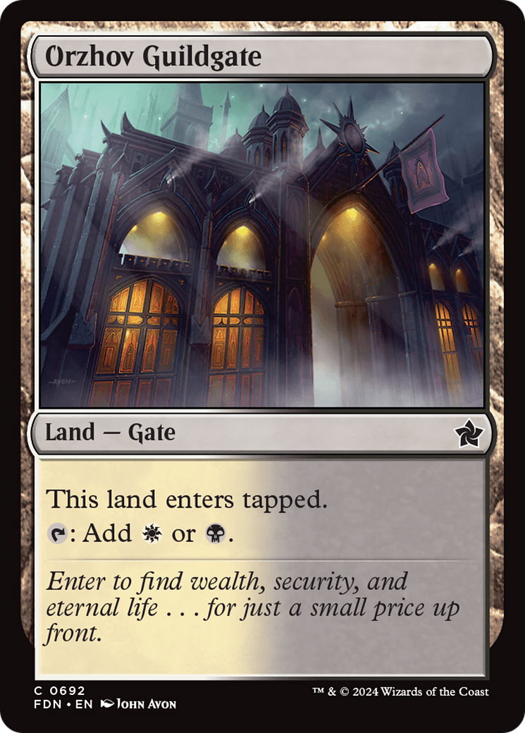 Orzhov Guildgate [Foundations] | Good Games Modbury