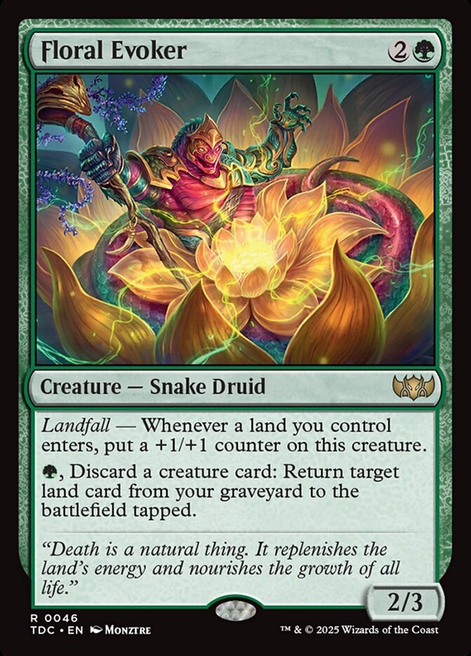 Floral Evoker 46 (Commander: Tarkir: Dragonstorm)  | Good Games Modbury