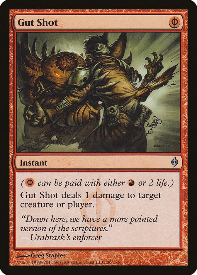 Gut Shot 86 (New Phyrexia)  - Foil | Good Games Modbury