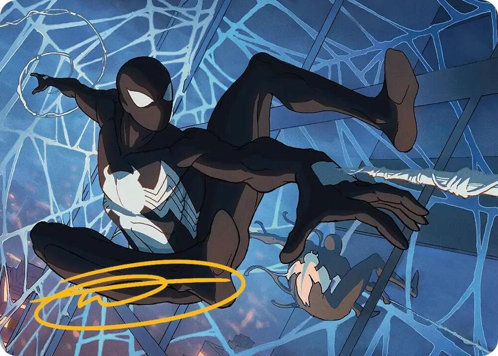Symbiote Spider Man Art Card Gold Stamped Signature 40 (Art Series: Marvel's Spider-Man)  | Good Games Modbury