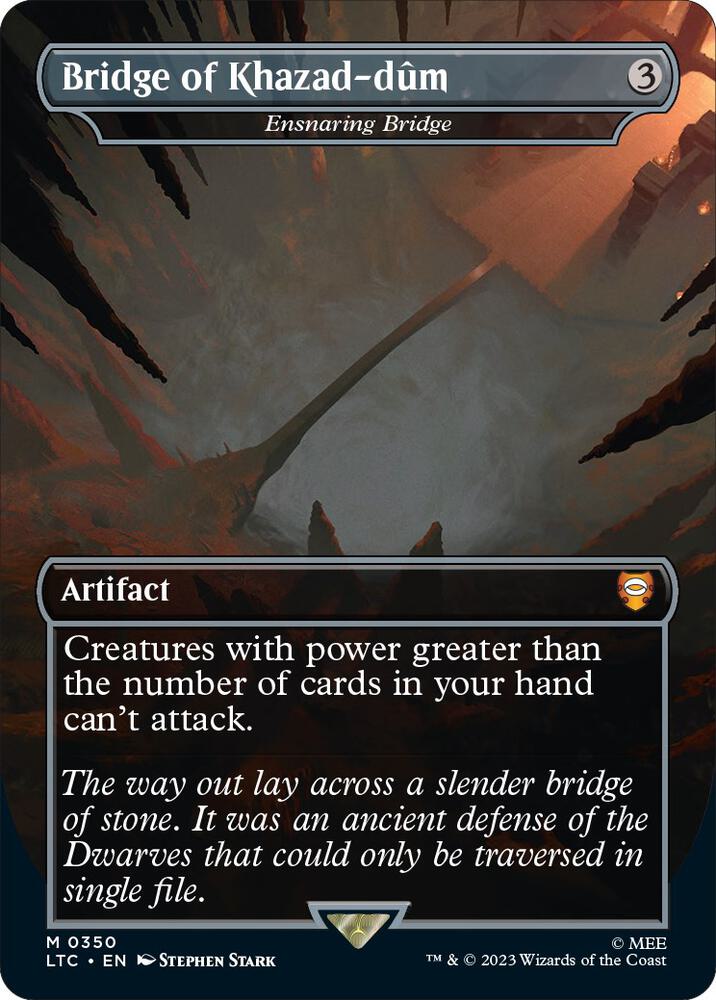 Bridge of Khazad-dûm - Ensnaring Bridge 350 (Commander: The Lord of the Rings: Tales of Middle-earth)  - Borderless | Good Games Modbury