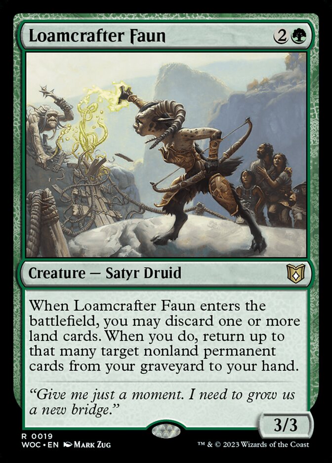 Loamcrafter Faun 19/173 (Commander: Wilds of Eldraine)  | Good Games Modbury
