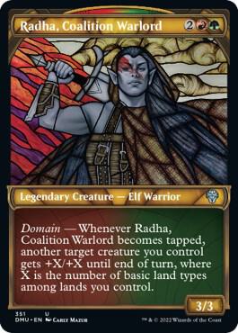 Radha Coalition Warlord Textured Foil 351/281 (Dominaria United)  - Foil | Good Games Modbury