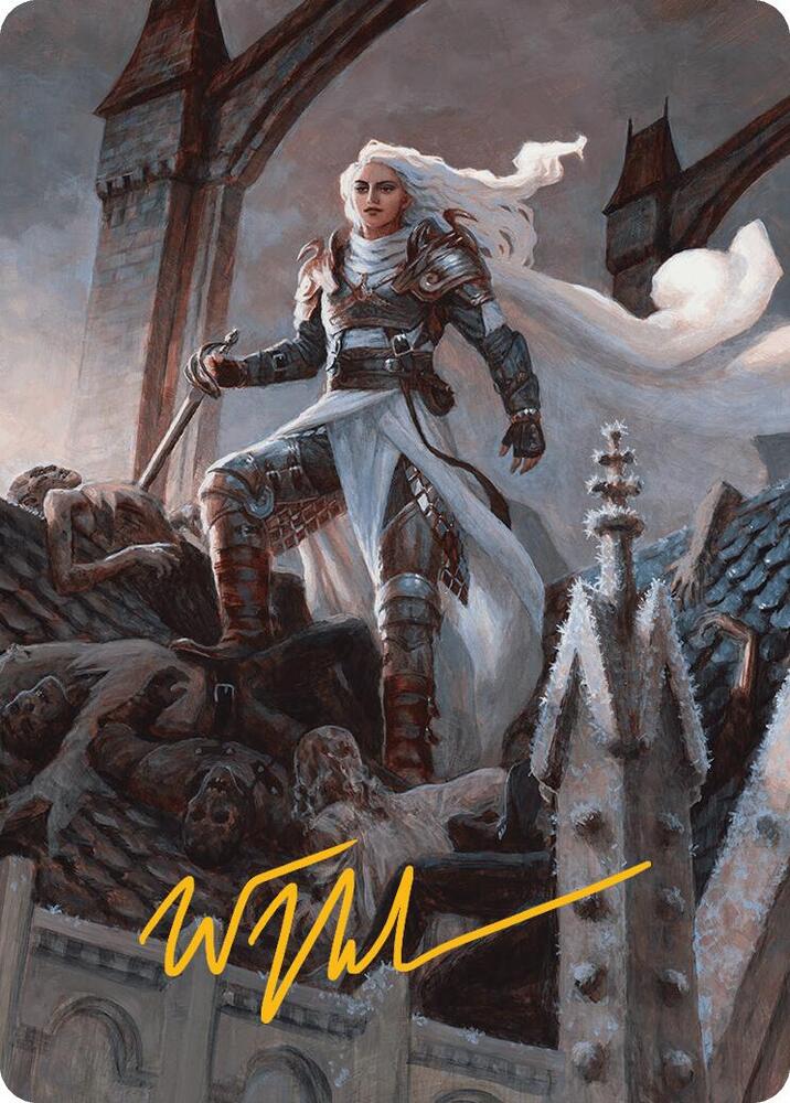 Thalia Heretic Cathar Art Card Gold Stamped Signature 2 (Art Series: Innistrad Remastered)  | Good Games Modbury