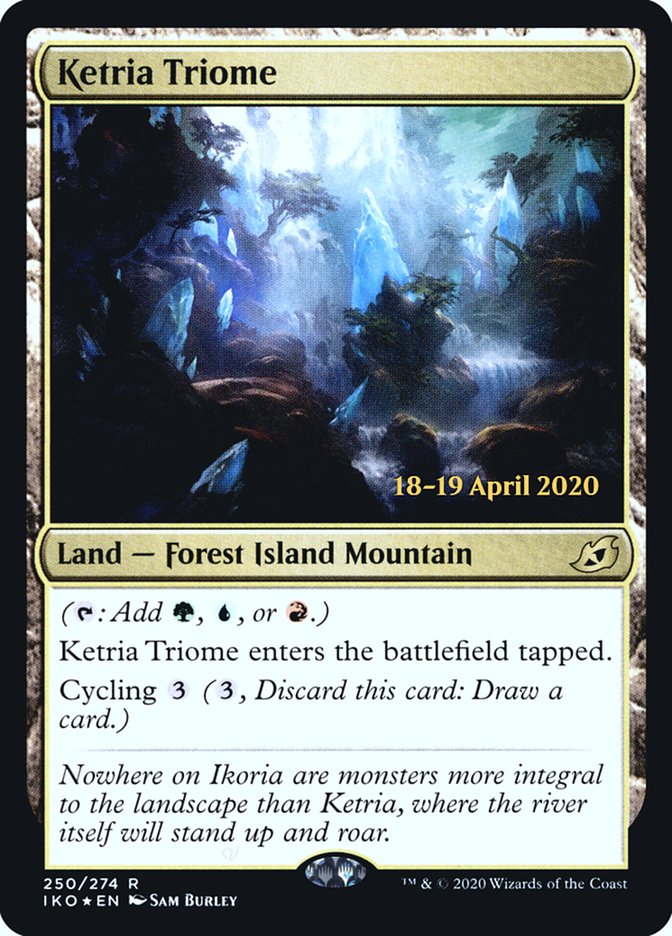 Ketria Triome [Ikoria: Lair of Behemoths Prerelease Promos] | Good Games Modbury