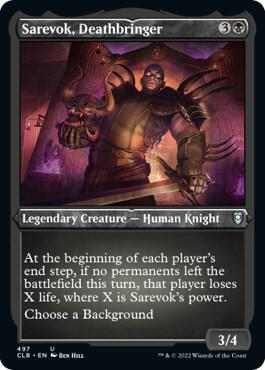 Sarevok Deathbringer 497 (Commander Legends: Battle for Baldur's Gate)  - Etched Foil | Good Games Modbury