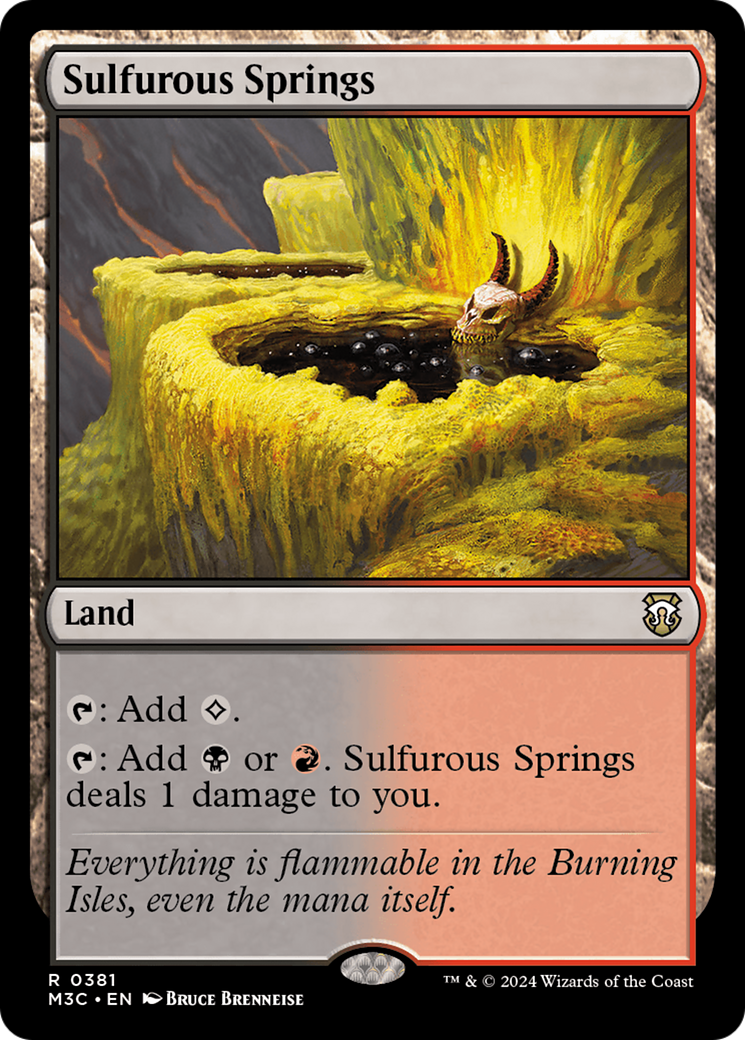 Sulfurous Springs (Ripple Foil) [Modern Horizons 3 Commander] | Good Games Modbury